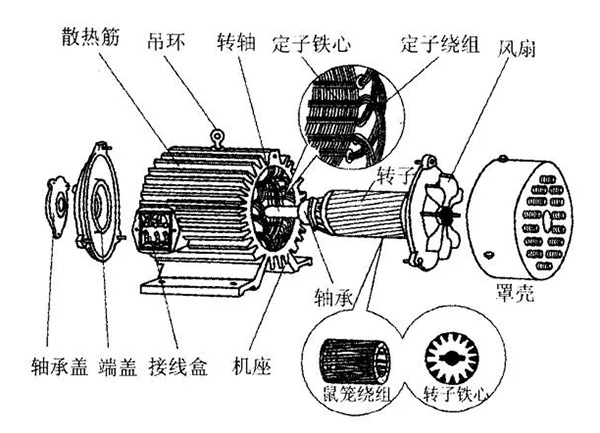 三相異步電動(dòng)機(jī)的六種分類方法及具體分類。